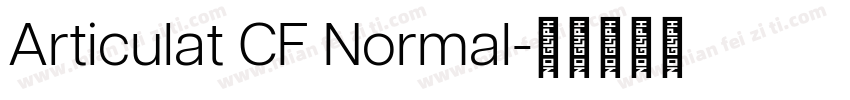 Articulat CF Normal字体转换
